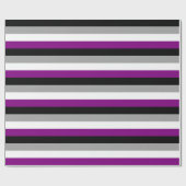 Asexuelle Pride-Flagge horizontal Geschenkpapier (Flach)