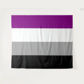 asexuelle Pride-Flagge horizontal Wandteppich (Vorderseite (Horizontal))