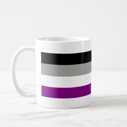 Asexuelle Pride-Flagge Kaffeetasse (Links)