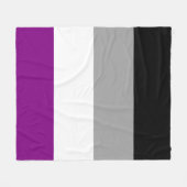 Asexuelle Pride-Flagge LGBTQ Fleecedecke (Vorderseite (Horizontal))