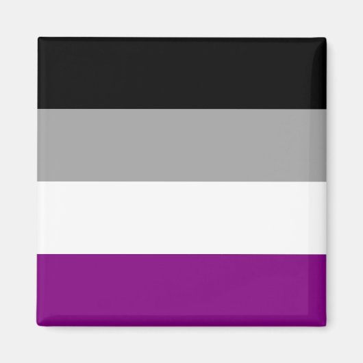 asexuelle Pride-Flagge Magnet (Vorne)