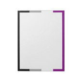 Asexuelle Pride-Flagge Notizblock (Rotiert)