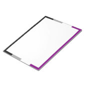Asexuelle Pride-Flagge Notizblock (angewinkelt)