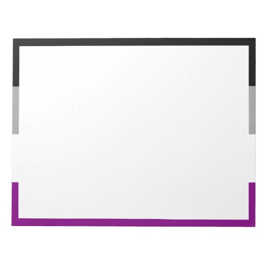 Asexuelle Pride-Flagge Notizblock (Vorderseite)