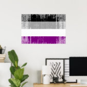 Asexuelle Pride-Flagge Poster (Heimbüro)