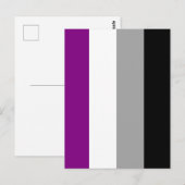 Asexuelle Pride-Flagge Postkarte (Vorne/Hinten)