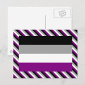 Asexuelle Pride-Flagge Postkarte (Vorne/Hinten)