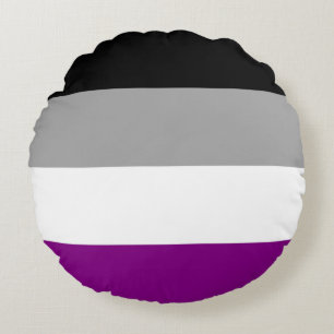 Asexuelle Pride-Flagge Rundes Kissen