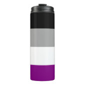 Asexuelle Pride-Flagge Thermosbecher (Vorderseite)