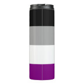 Asexuelle Pride-Flagge Thermosbecher (Rückseite)