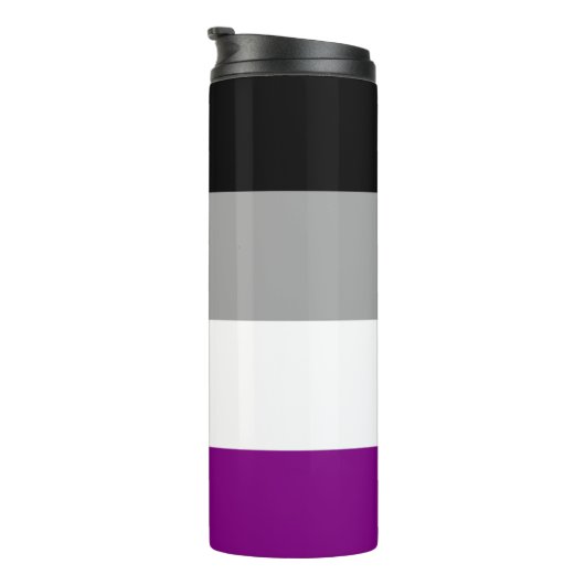 Asexuelle Pride-Flagge Thermosbecher (Nach rechts gedreht)