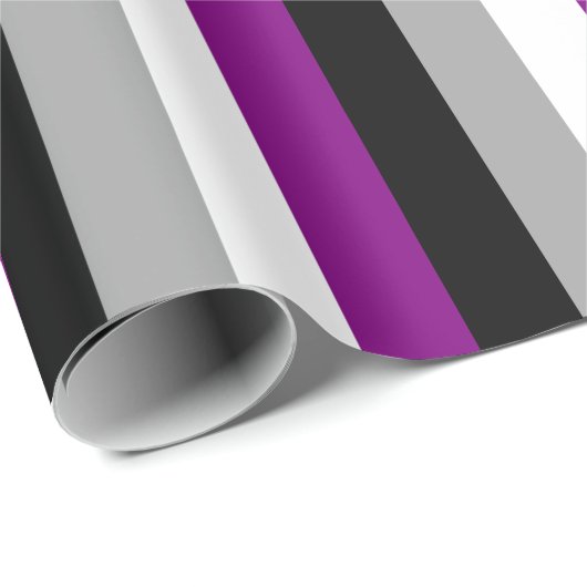 Asexuelle Pride-Flagge Vertikal Geschenkpapier (Rolleneckpunkt)