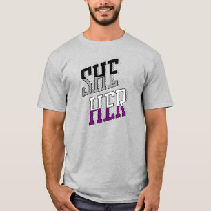 Asexuelle Pronomen Sie Ihr T-Shirt