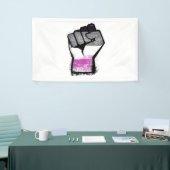 Asexuelle Protestfäuste Banner (Messeveranstaltung)