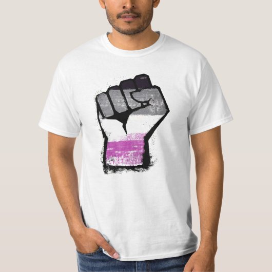 Asexuelle Protestfäuste T-Shirt (Vorderseite)