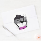 Asexuelle Resistenz Runder Aufkleber (Umschlag)