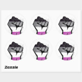 Asexuelle Resistenz Runder Aufkleber (Blatt)