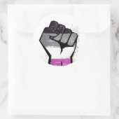Asexuelle Resistenz Runder Aufkleber (Tasche)