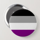 ASEXUELLE STRIPES-DESIGN BUTTON (Vorne & Hinten)