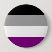 ASEXUELLE STRIPES-DESIGN BUTTON (Vorderseite)