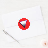 ASEXUELLE TRIANGELSYMBOL 3D RUNDER AUFKLEBER (Umschlag)