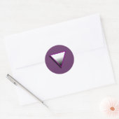 ASEXUELLE TRIANGELSYMBOL 3D RUNDER AUFKLEBER (Umschlag)