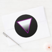 ASEXUELLE TRIANGELSYMBOL 3D RUNDER AUFKLEBER (Umschlag)