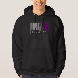 Asexueller Barcode-Stolz Gleichheit Cute Ace Ästhe Hoodie