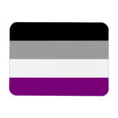 Asexueller Fahnenmagnet Magnet (Horizontal)