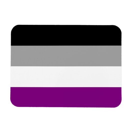 Asexueller Fahnenmagnet Magnet (Horizontal)