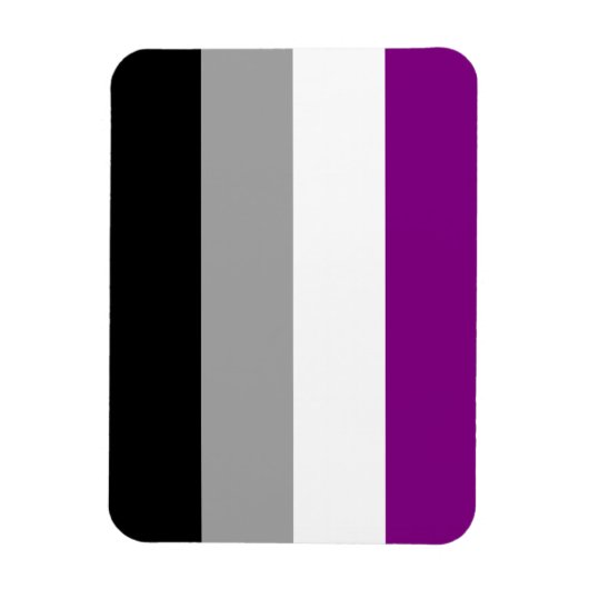 Asexueller Fahnenmagnet Magnet (Vertikal)