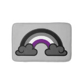 Asexueller Regenbogen +{ Ace | Demi | Grau }+ Bath Badematte (Vorderseite)