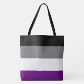 Asexueller Regenbogen| Demi| Grau ] Tasche (Vorderseite)