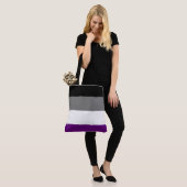 Asexueller Regenbogen| Demi| Grau ] Tasche (Am Model)