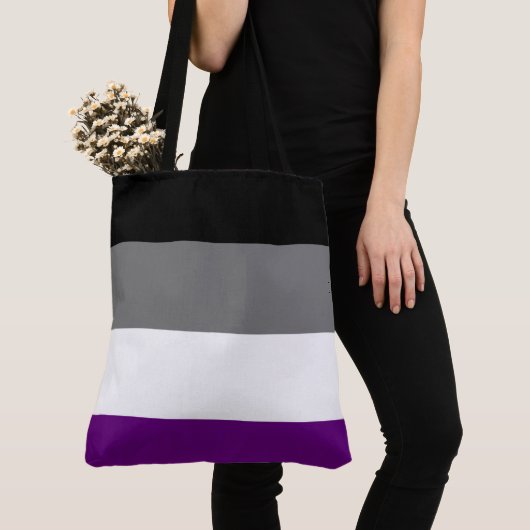 Asexueller Regenbogen| Demi| Grau ] Tasche (Von Nahem)
