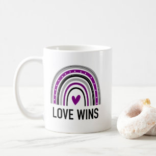 Asexueller Regenbogen Liebe Siegt Kaffeetasse