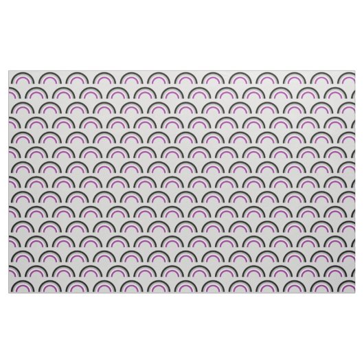 Asexueller Regenbogen Stoff (Fat Quarter (45,7 x 55,9 cm))