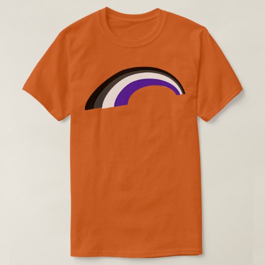 Asexueller Regenbogen T-Shirt (Design vorne)