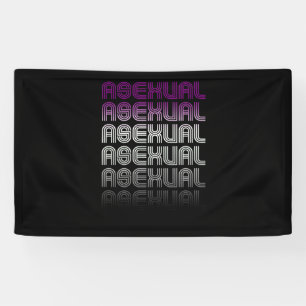 Asexueller Retro-Stolz Banner