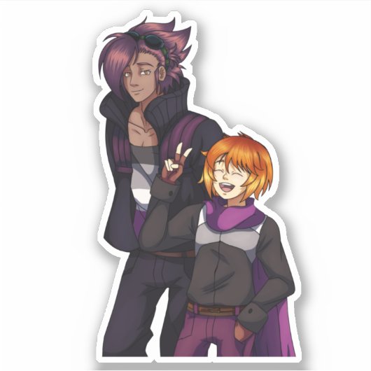 Asexueller Stolz Aufkleber (Vorderseite)