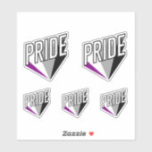 Asexueller Stolz Aufkleber (Blatt)