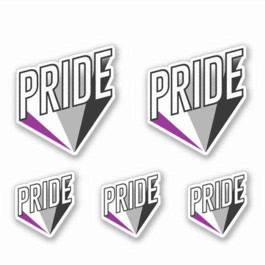Asexueller Stolz Aufkleber (Vorderseite)