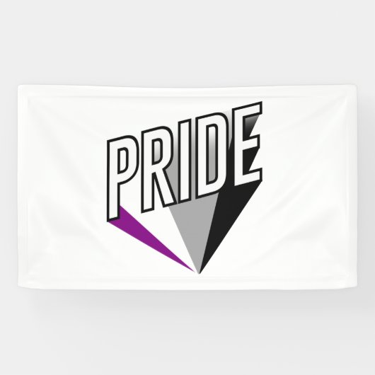Asexueller Stolz Banner (Horizontal)