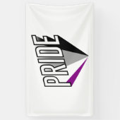 Asexueller Stolz Banner (Vertikal)