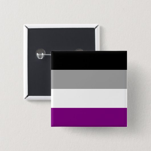 Asexueller Stolz Button (Vorne & Hinten)