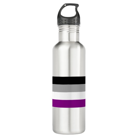 Asexueller Stolz Edelstahlflasche (Vorderseite)