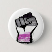 Asexueller Stolz Faust Button (Vorderseite)
