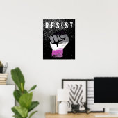 Asexueller Stolz Faust Poster (Heimbüro)