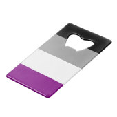 Asexueller Stolz Geldbeutel Flaschenöffner (Vorderseite Schrägansicht)