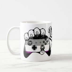 Asexueller Stolz Level Up Tiger Pfoten Controller  Kaffeetasse